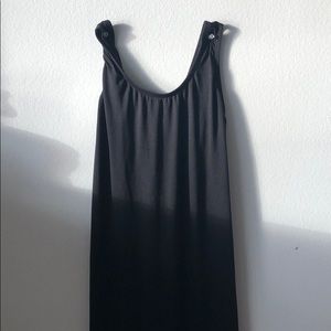 A dancer black body suit